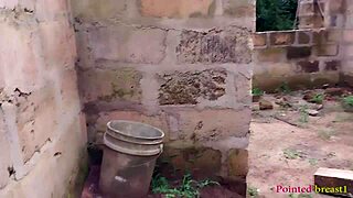 banging my big white ass girl in an uncompleted building outdoors