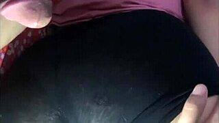 Sleepover with friend in mini black shorts at gym homemade