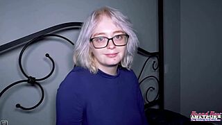 Platinum Blonde Coed Annie Archer Gives A Bj And Gets Her Wet Muff Pounded