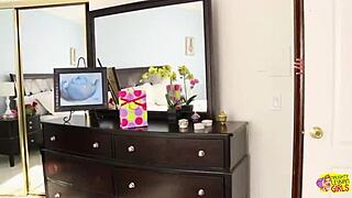 The blonde birthday girl with big tits gets a sexual satisfaction present.