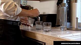 Perverted penis binds & fucks nujulia ann & jessica jaymes in his garage.