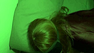 Came to my stepmothers room to fuck her in the mouth and cum in her throat