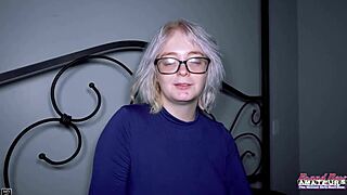 Platinum Blonde Coed Annie Archer Gives A Bj And Gets Her Wet Muff Pounded