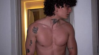 cheating wife gets into bed with her husband and under his nose cheats on him with his stepbrother at the same time