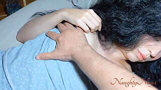 Sleepwalking step-mom gives blowjob and rides big cock.