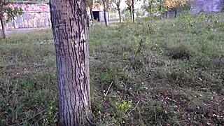anal masturbation outdoors during phone sex with orgasm