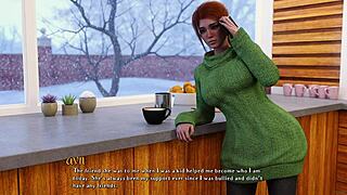 Beautiful redhead college girl in being a dik