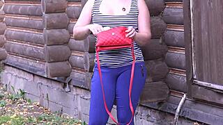 anal masturbation outdoors during phone sex with orgasm