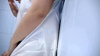 Can Playing with Her Tits Really Wet This Chubby Babe's Pussy?