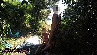 French Girl Sucks Stranger Publicly