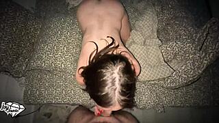 Busty pawg step sis masturbating, step bro joins