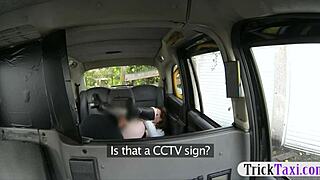 Redhead sweetie fucked by nasty driver in the backseat!