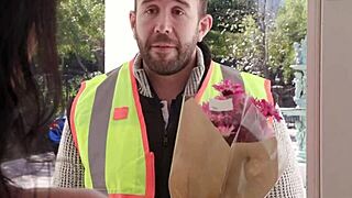 Smokin hot brunette from Zerotolerancefilms fucks the delivery man hard in this intense scene