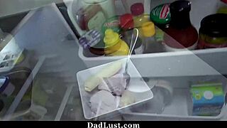 stepdad catches stepdaughter flashing tits for video
