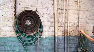 does redhead lesbian slave get enema?