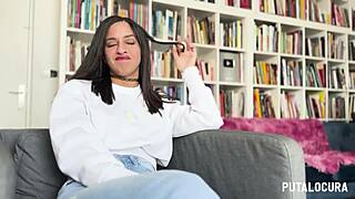 putalocura - young venezuelan alice biancci swallows load in hot interview.