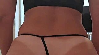 X woman in sexy lingerie and perfect ass gets fucked on the sofa