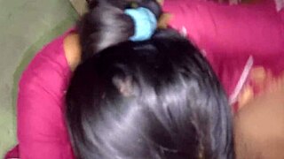 Indian desi step brother in law and sister in law enjoy family time together at home