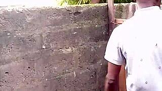 De Rose demonstrates proper peeing technique for prostate issues in bathroom