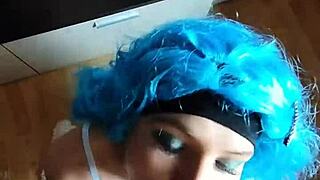 I Fucked A Fairy With Blue Hair Hard In The Mouth And Pussy On The Beach