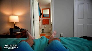 Stepmom's bikini made me horny on vacation, she helped me cum.