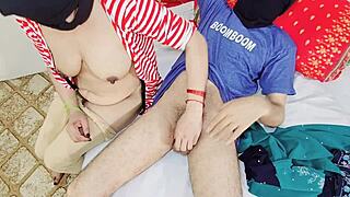 indian muslim wife chats dirty in hindi while husband fucks her tight pussy so hard