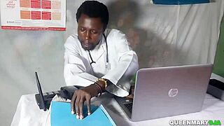 husband takes wife to a gynecologist for the first time and it ended in creampie