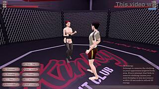 Kat loses in the kinky fight club leading to intense cowgirl riding at the night club