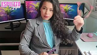 i give a guided handjob to my naughty boss in pov