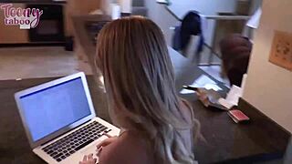 nasty blonde sage fox chats with her stepdad seth brogan
