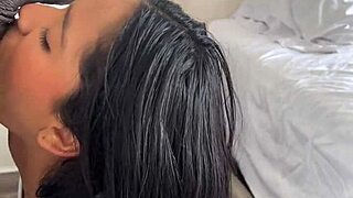 He devours the huge meat dildo in amateur couple scene