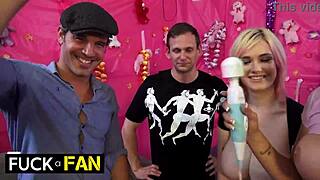 In this contest, Tory Lane jerks off the lucky winner with dirty talk