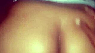 Levrette en folie with big ass doggystyle fucking by black monster cock in couple's bed.