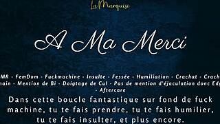 French dirty talk JOI femdom audio ASMR at my mercy