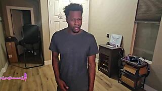 i'm the maid servicing this guy's huge black cock bareback