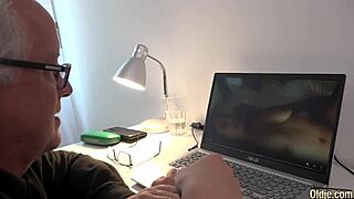 caught my sugar daddy watching porn so i ride him like a pornstar