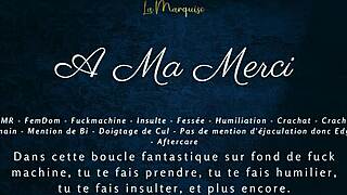 French dirty talk JOI femdom audio ASMR at my mercy