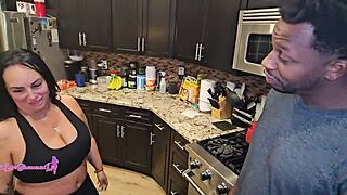 i'm the maid servicing this guy's huge black cock bareback