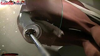 wet and noisy punishment for the ass in a homemade video