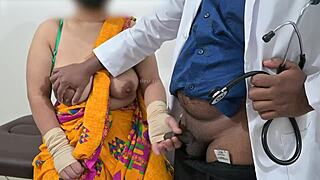 Doctor Feels Emotional Tension While Checking Telugu Aunty's Boobs In Hospital