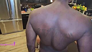 i'm the maid servicing this guy's huge black cock bareback