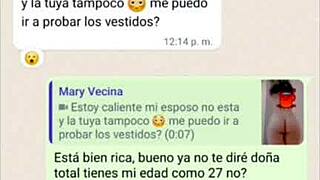 Doña mary got hot and we ended up fucking