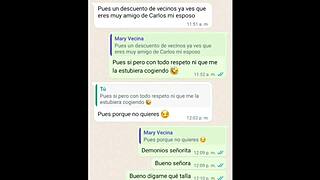 Doña mary got hot and we ended up fucking