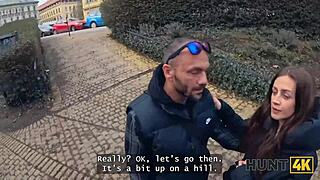 In Hunt4k, the old rich guy learns he has to earn more. Otherwise, his Czech wife will fuck strangers outdoors.