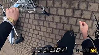 In Hunt4k, the old rich guy learns he has to earn more. Otherwise, his Czech wife will fuck strangers outdoors.