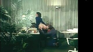 A Secretary's Mouth and Ass Filled with Cock