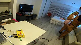 wow, my first threesome with two young argentinians at halloween!