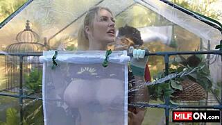 big ass blondie with amazing big natural tits fucked in her garden - jenna starr diego perez