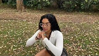 we train hot in the park then i fuck her hard