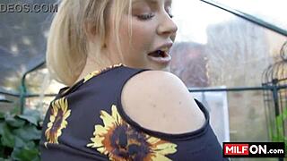big ass blondie with amazing big natural tits fucked in her garden - jenna starr diego perez